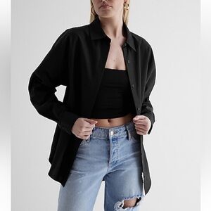 NWT-Express Portofino Boyfriend shirt size M